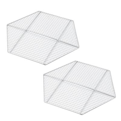 [Exclusivo Amazon.co.jp] Grelhador de Fogo Hexa de Aço Inoxidável Captain Stag, 455 x 395mm (Conjunto de 2) UZ-13360