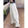Plus Size High Waist Slimming Straight Leg Jeans – Summer 2025 Versatile Loose Wide Leg Pants for Women