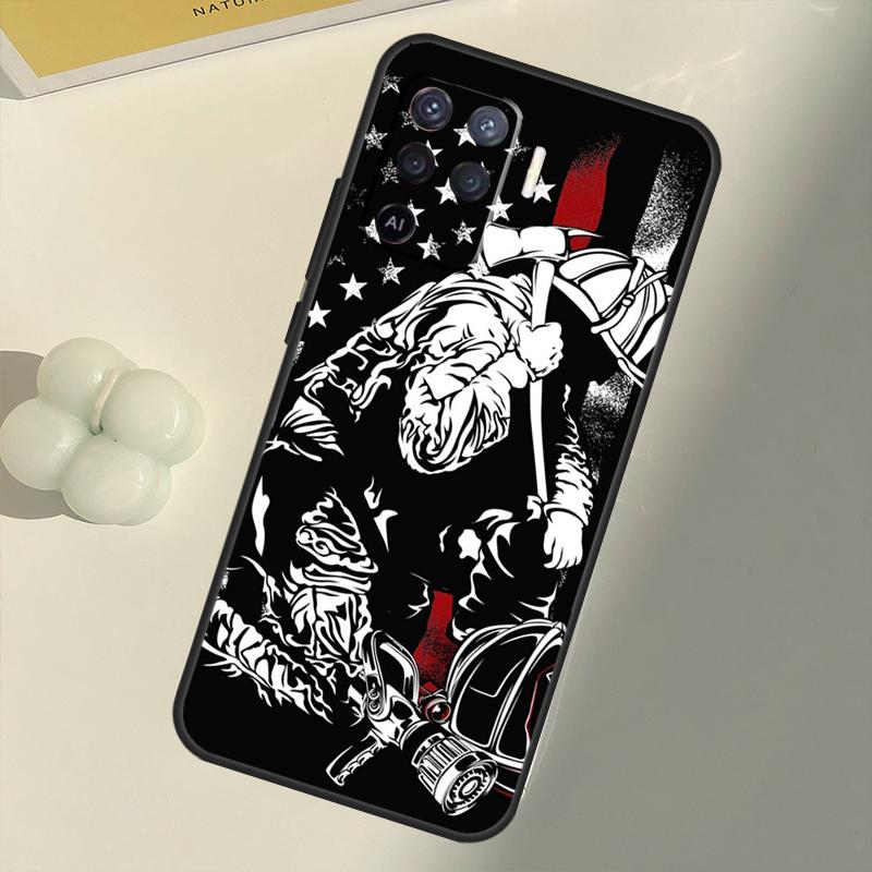 Firefighter Heroes Fireman For OPPO Find X3 Lite X5 Pro A5 A9 A31 A53 S A83 A91 A93 A54 A74 A94 A15 A16 A52 A72 Case