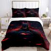 3pcs Batman Bedding Set, Soft Polyester Duvet Cover and Pillowcases Machine Washable Seasons all suitable & Guest Room Decor261