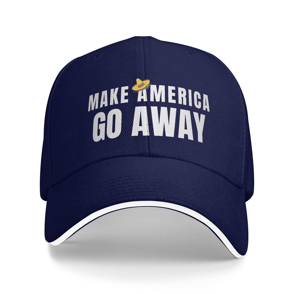 Women Unisex Make America Go Away Mexico Outdoor Hat Summer  Adjustable Cap New Baseball Cap Fashion Sports Hats