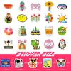 100 Small Size 4cm New Small Fresh Tape Mix and Match Stickers Cute Cartoon Outdoor Graffiti Stickers