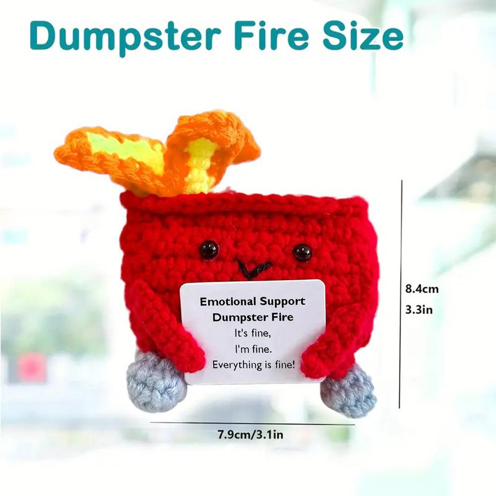 1pc Emotional Support Gifts, Handmade Creative Plush Desktop Decoration Ornaments,