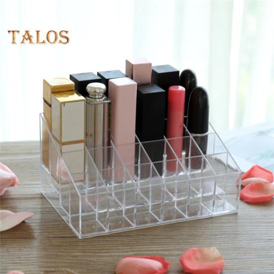 

Держатель для губной помады, 24 сетки для хранения, анти-деформация, простой прозрачный косметический органайзер для макияжа, держатель, аксессуары для макияжа