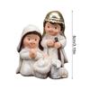 Nativity Scene Statue Set, Miniature Christian Christmas Decor for Home, Aesthetic Nativity Ornament Collection