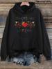 Women'S "Konfetti Im Herzen" Print Hoodie, a Casual Long-Sleeve Sweatshirt Featuring a Kangaroo Pocket, Designed with a Colorful H