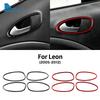 Real Soft Carbon Fiber Sticker For Seat Leon MK1 Altea 2005 2006 2007 2008 2009 2010 2011 2012 LHD RHD Car Door Handle Switch