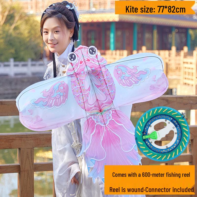 2026 Peony Goldfish 3D Bamboo Kite: Retro Mini Koi Decoration