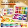 Large Capacity Washable Acrylic Marker Set with Soft Tip and Paint Brushes for Kids' Art Class