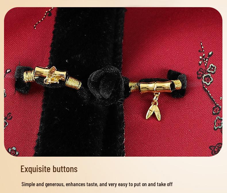 Velvet-Lined Cotton Winter Coat for Elderly Women: Warm, Stylish, Thickened Mother's Jacket