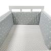 Soft Pure Cotton Removable and Washable Baby Crib Bumper, Anti-Collision, One-Piece Design