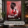 Wall Tapestry Bukayo Saka Print Custom Name Text Wall Hanging Home Decor