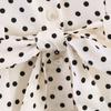 2026 spring new product European and American cross-border women's clothing street fashion polka dot belt long-sleeved top w107 8898