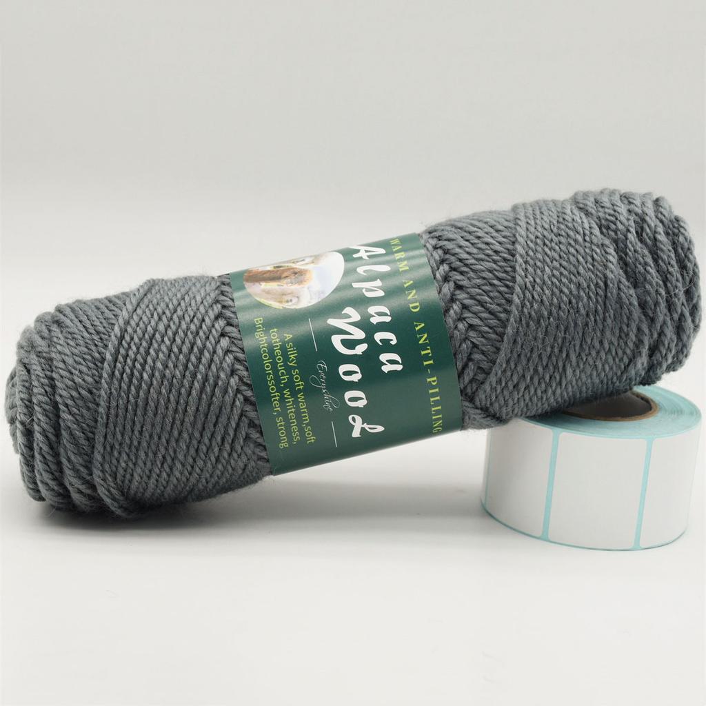 3 Knäuel Alpakawolle Garn 100g/Knäuel, 110m/Knäuel Mehrfarbig Weich & Warm Strick- Häkelgarn für Pullover, Schals, Mützen – 3,5-4,5mm Nadeln/Häkelnadeln