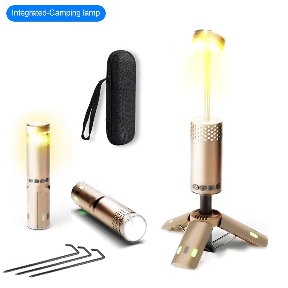 Upgraded Camping LED Telescopic Flashlight with Tripod Rechargeable Emergency Lamp Outdoor Portable orch Light Table Lamp Tent
