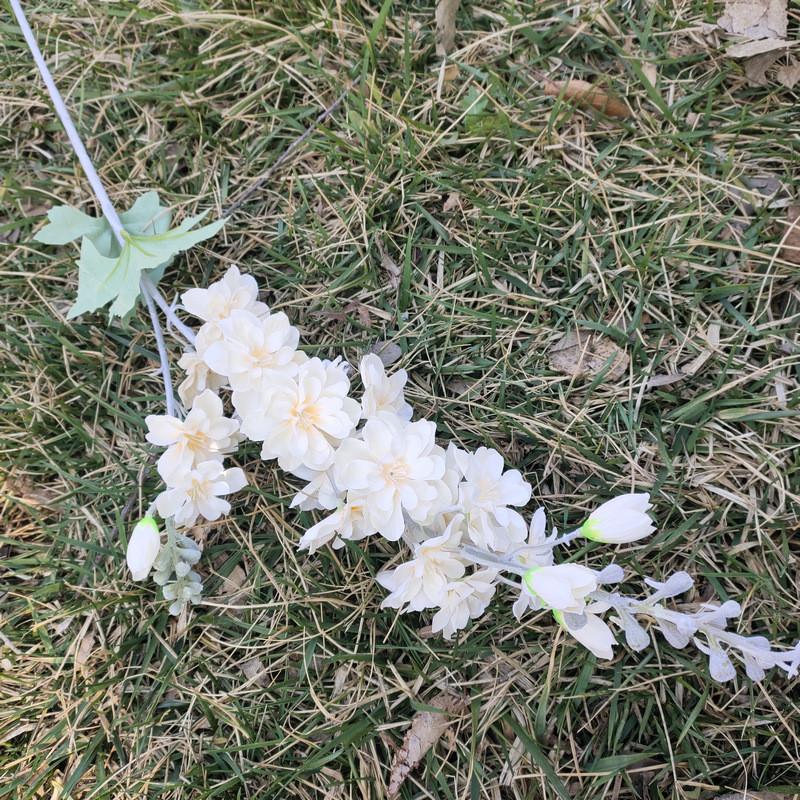 

Вилка Двойные Флокированные Стебли Живокости Реалистичные Искусственные Цветы Свадебный Декор шампанского