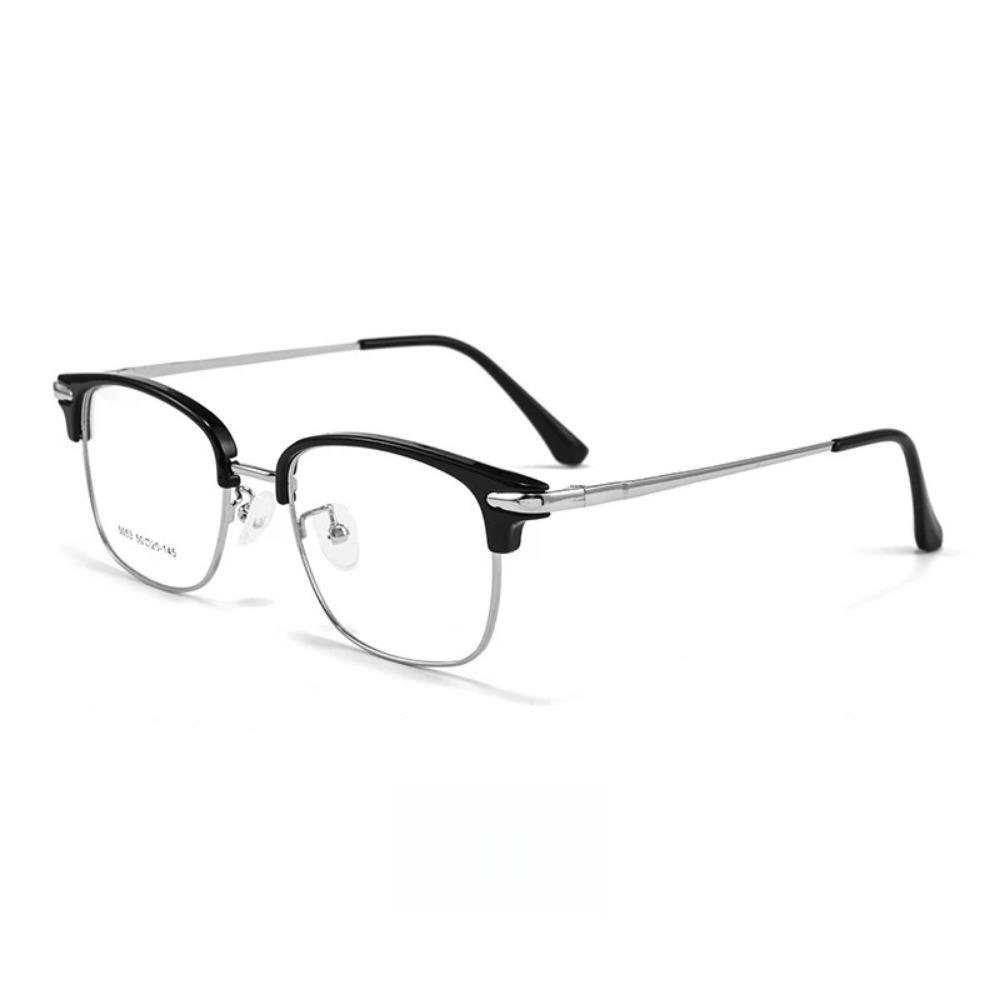 YIMARUILI Handsome Optical Prescription Men's Glasses Blue Light Blocking Reading Progressive Eyeglasses Big size Eyewear 5053WX