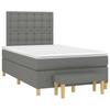 Vidaxl Kontinentalbett Mit Matratze, Dunkelgrau, 120X190Cm Stoff