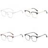 Mens Fashion Half Frame Glasses With Blue Light Blocking For Business And Casual Use