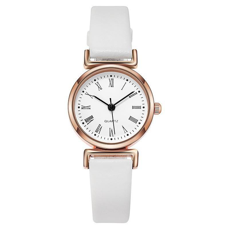 Womens Business Quartz Watch With Roman Numerals And Pu Strap For Office Wear