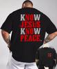 Men's Christian Faith-Based T-Shirt, Know Jesus Know Peace Shirt Q9235 Unisex T-Shirt