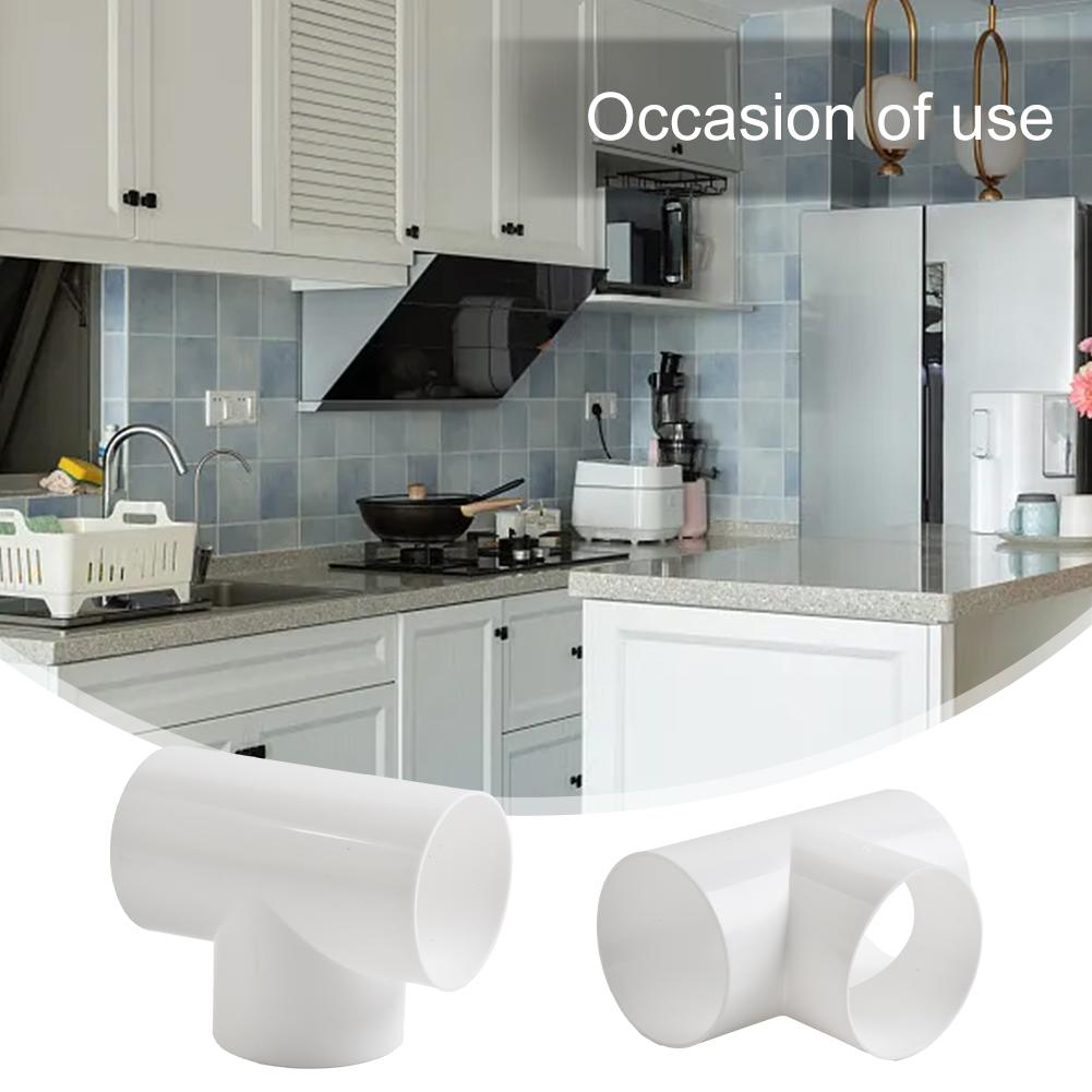 Home Ventilation Duct Pipe Duct Tube Leak Proof One To Two Pipeline Thickening 100mm For Extractor Fan Ventilation