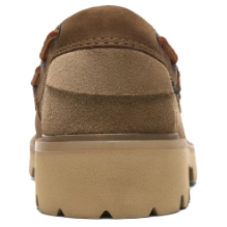 Clarks Cleyhill Boat Leather British Business Commuting Vintage Casual Shoes Men shoes Light-Brown 261861787