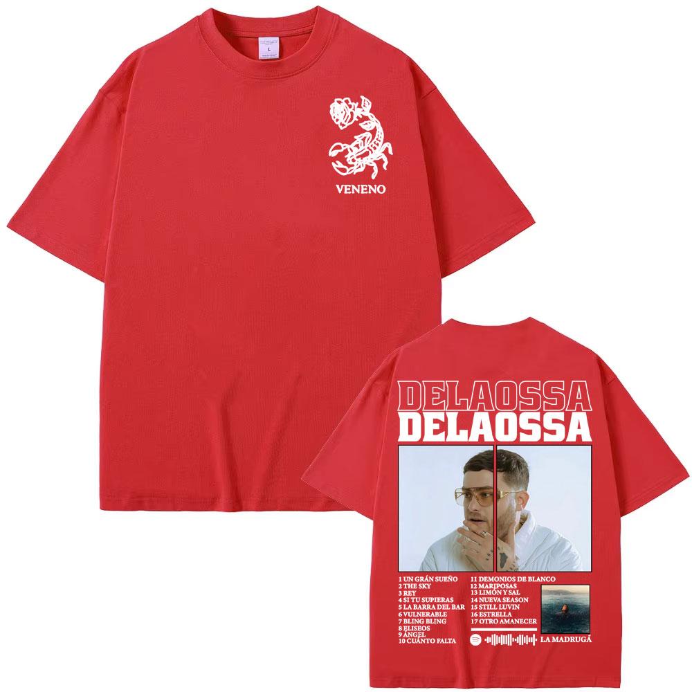 Rapper Delaossa Album 2025 Graphic T-shirts for Men Fashion Gothic Retro Short Sleeve T Shirts Unisex Casual 100% Cotton T-shirt S