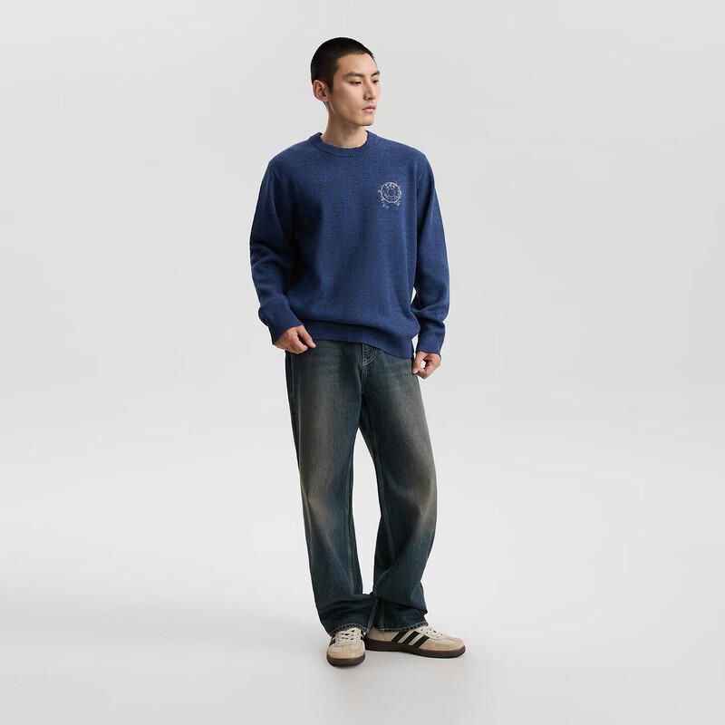 Lee Men's Dark Blue Straight Fit Jeans