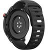 Universelles Silikonarmband 22mm, Schwarz