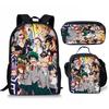 My Hero Academy Backpack Three Piece Set My Hero Academy Shoulder Bag Pencil Case Backpack