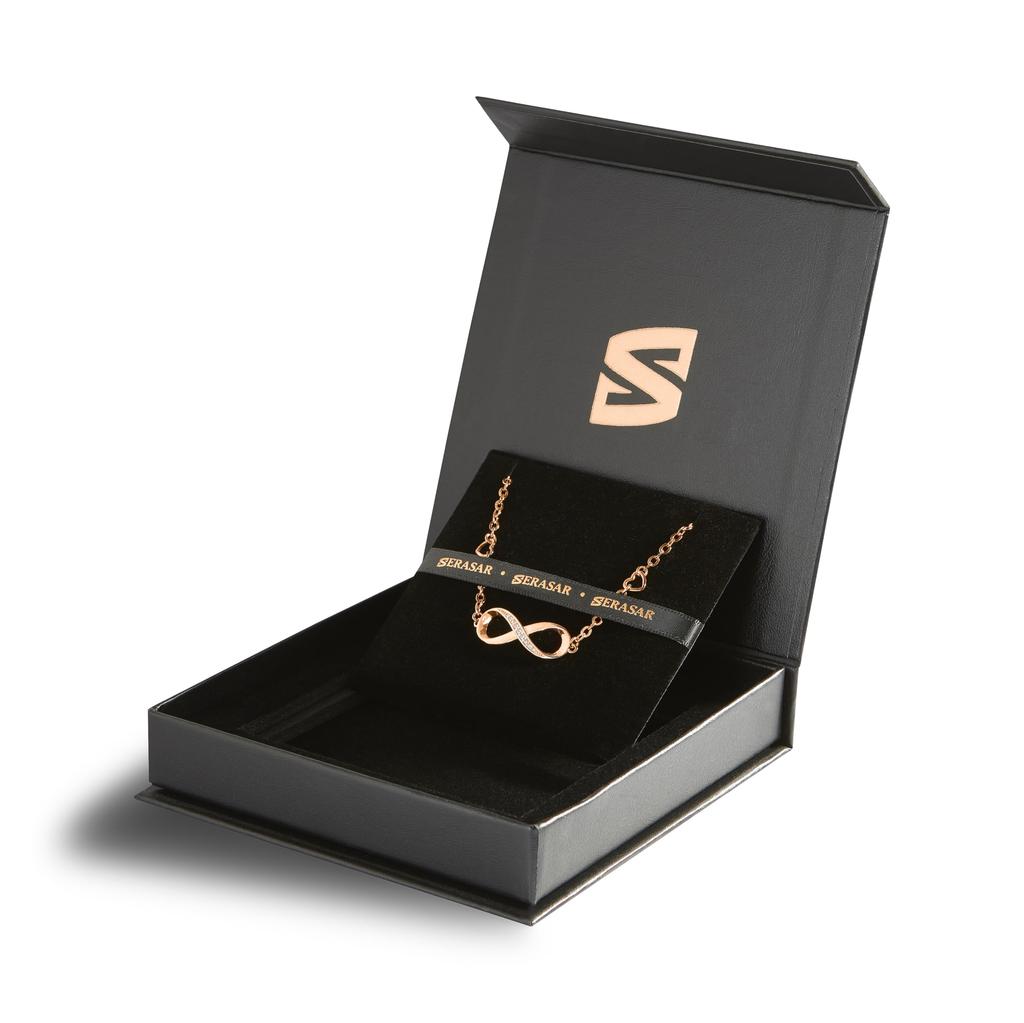Rose Gold Anklet for Women 925 Sterling Silver 18K Jewelry Anklet for Women Gift Ideas for Women Day Anniversary Birthday Gift [SERASAR] Valentine's