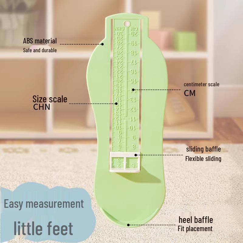 Baby Foot Measurer: Precise Shoe Size Tool for Infants and Kids - All Seasons