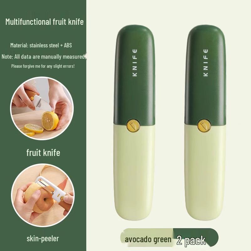 Multifunctional Double-Headed Fruit Peeler Knife for Home and Dorm Use