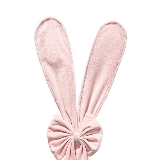 Rabbit Ear Chair Cover Pink Easter Bunny Ear Chair Back Cover Removable Stretch Slipcovers for Spring Birthday Dinning Table Restaurant Party Decor