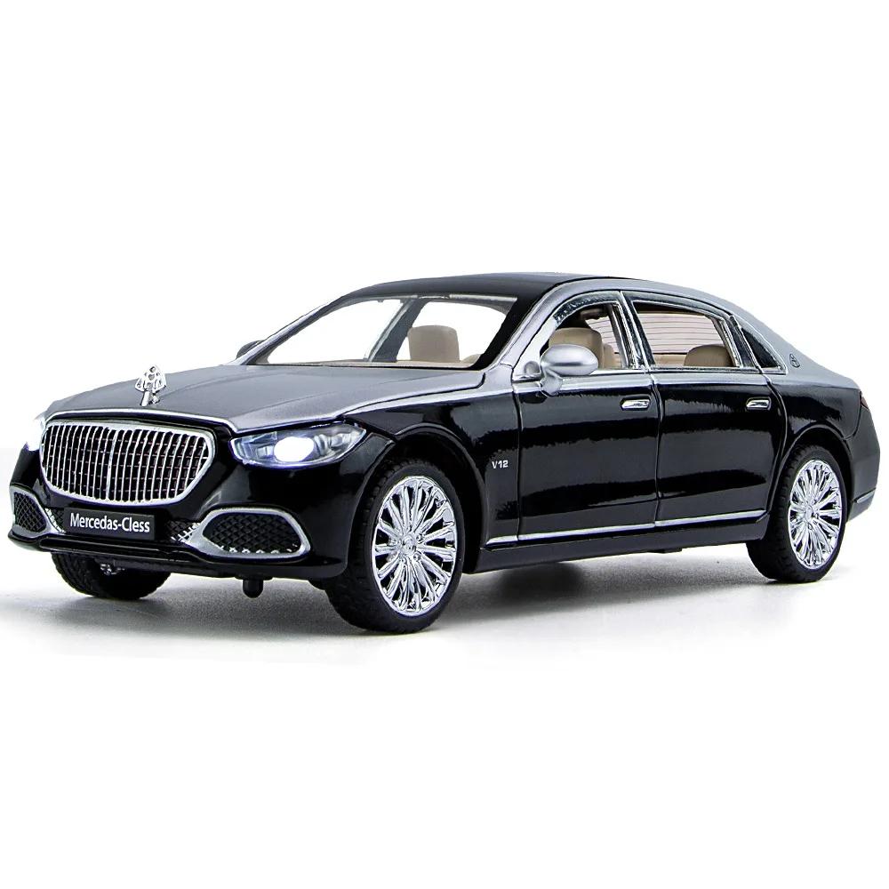 1:24 Mercedes Benz Maybach S680 Simulation Alloy Car Model Decoration Collection Gift Toy Die Casting Model Boy Toy