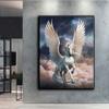 5D DIY Animal Pegasus  Cross Stitch Rhinestones Diamond Drawing Embroidery Mosaic Home Decor