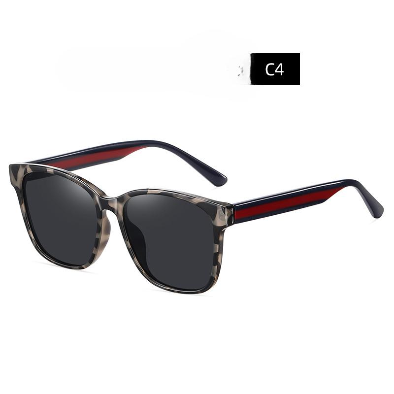 

Солнцезащитные очки TAC Trend в стиле ретро, ​​солнцезащитный козырек в большой оправе, солнцезащитные очки с защитой от УФ-лучей, поляризационное зеркало для вождения с пластиной и булавкой