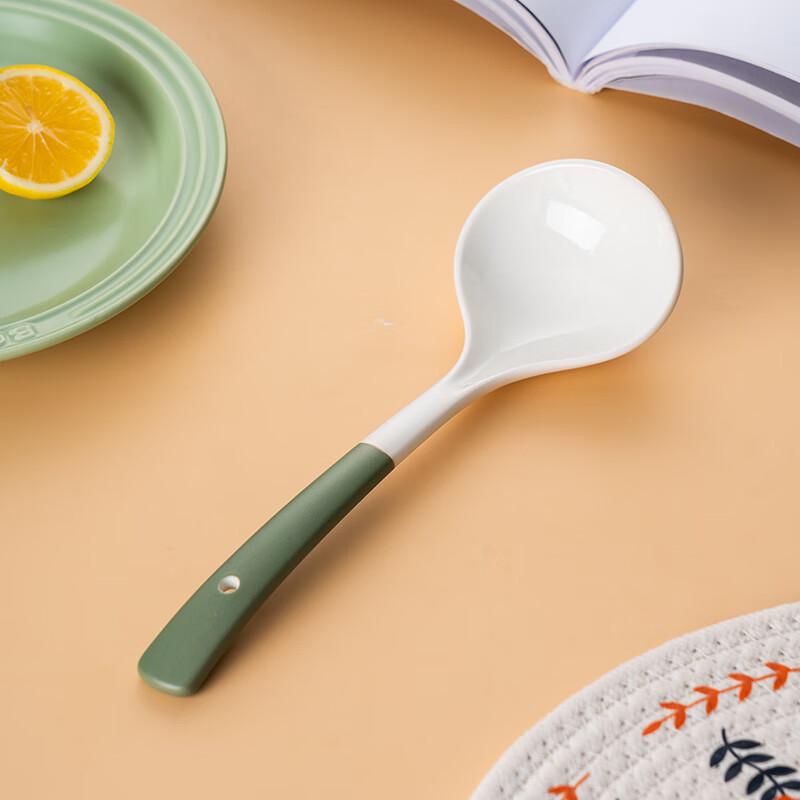 Onlycook Ceramic Serving Spoon with Hanging Hole