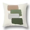 Green Plant Flower Abstract Single-Sided Print Pillowcase – Car, Sofa, Bedroom & Bedside Decorative Cushion Cover