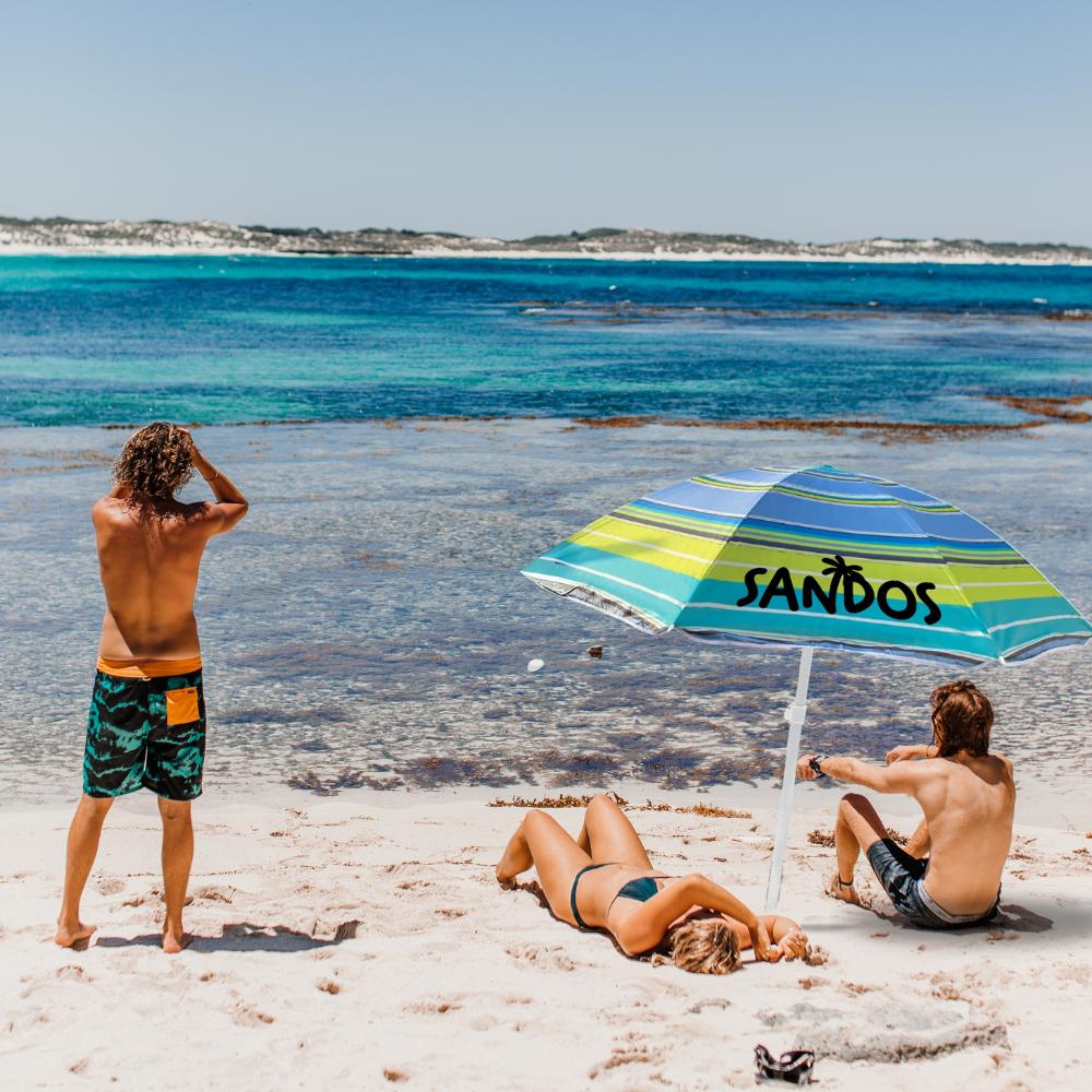 Guarda-sol de praia - riscas