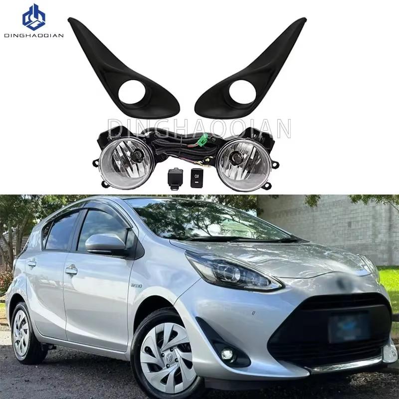 

1 комплект Противотуманные фары Фара для Toyota Prius c Aqua 2018 2019 2020 Противотуманные фары Автомобильный комплект противотуманных фар С жгутом проводов Лампочка Переключатель