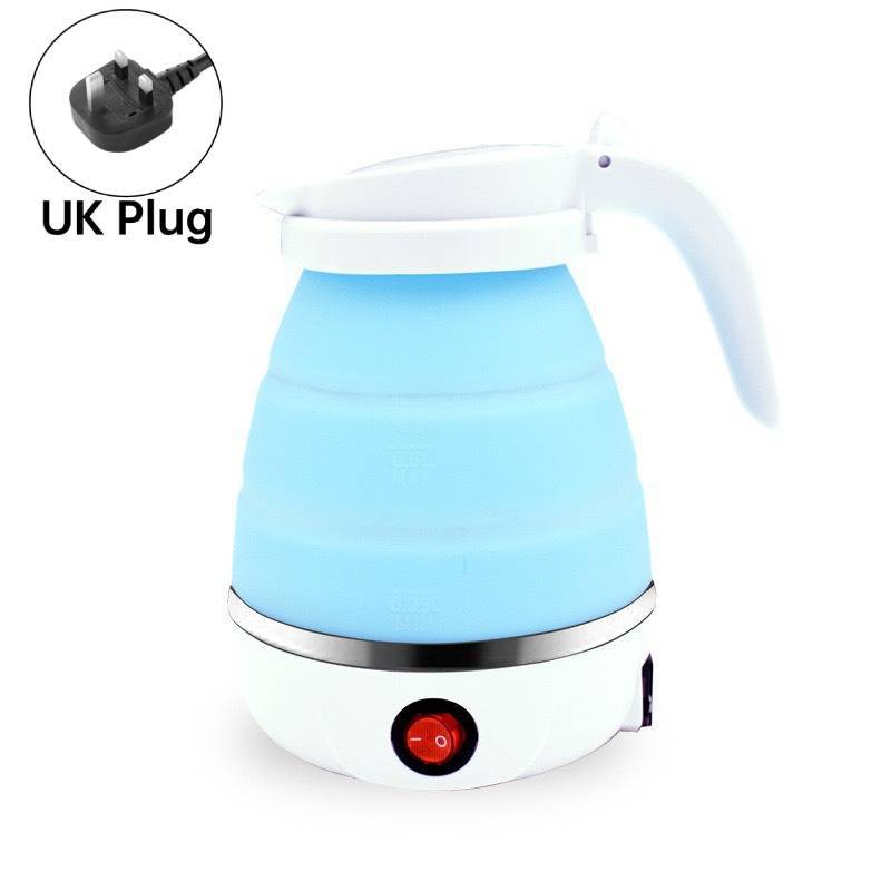 Collapsible Electric Kettle Portable Water Boiler For Travel Camping Caravan Boat Hiking Business Trip Home Use