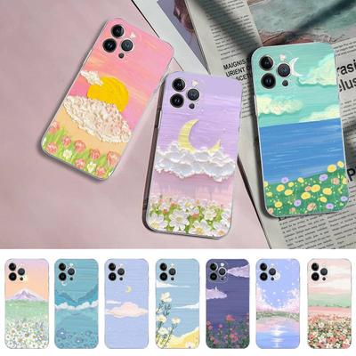 Art Oil Painting Phone Case for iPhone 11 12 13 Mini Pro Max 8 7 6 6S Plus X 5 S SE 2020 XR XS 10 Case