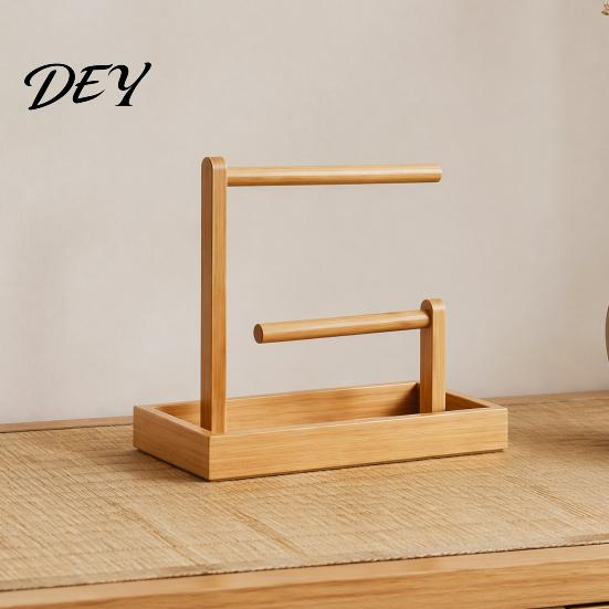 Wood Countertop Shelf Wooden Headband Holder Organizer, Large Capacity Storage Box, Space Multi Purpose Bin Saving Container, for Hair Accessories And