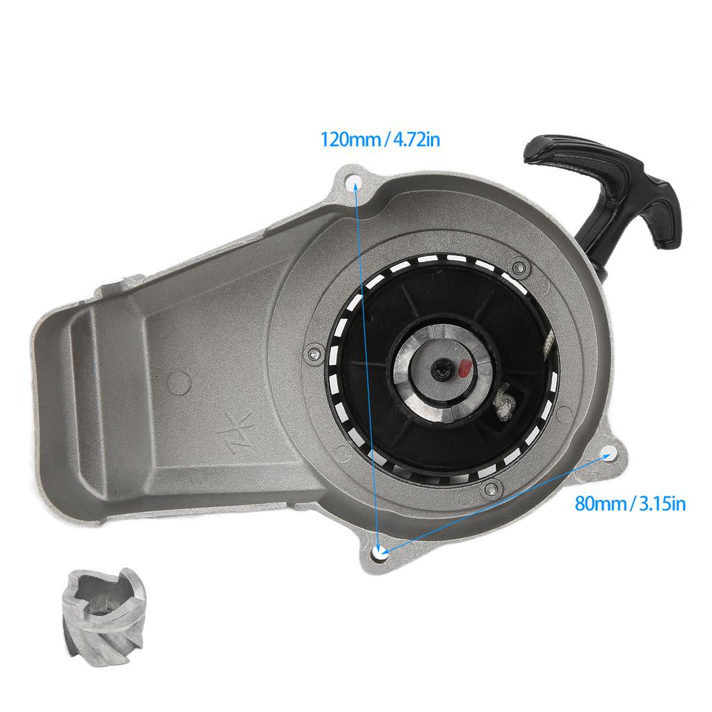 Pull Starter Start with Core Aluminum Alloy Fit for 2 Stroke 47cc 49cc Pocket Bike Mini Bike Dirt Bike