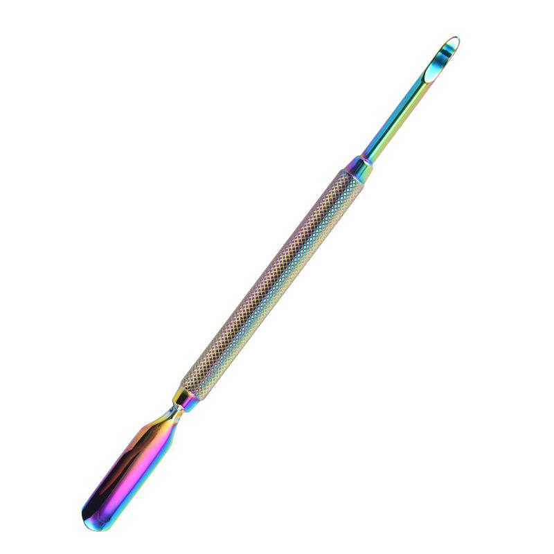 Nail Art Remover Tool Double-ended Multi-use Steel To Push Off Dead Skin Stratum Corneum Nail Trimming