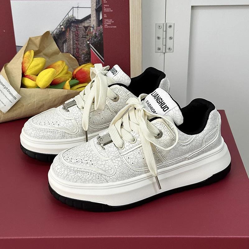 

Кроссовки повседневные мужские и женские дизайнерские кроссовки модные из микрофибры и кожи дышащие туфли на плоской платформе с увеличенной высотой для пар 36