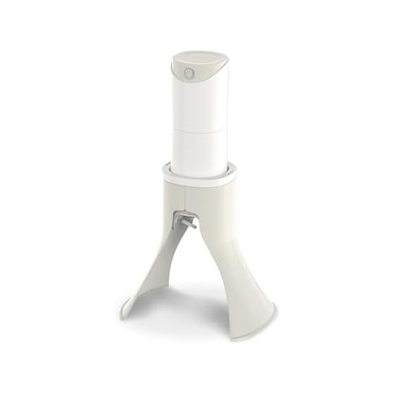 Green House Electric Shaved Ice Maker Fluffy Cordless Stand Handheld Shaved Ice Maker Shaved Ice Machine Fineness Adjustment Frozen Fruit Ivory