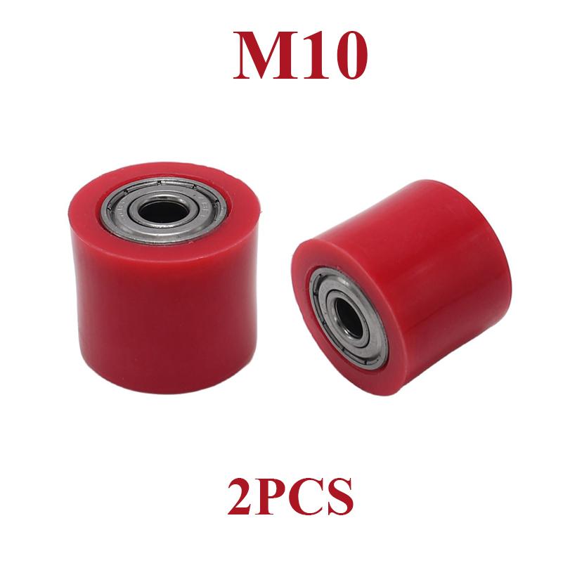 2pcs/1pair 8/10mm Wheel Tensioner Guide Drive Chain Roller Pulley For ATV CRF CR XR Enduro Motorcycle Motocross Dirt Bike
